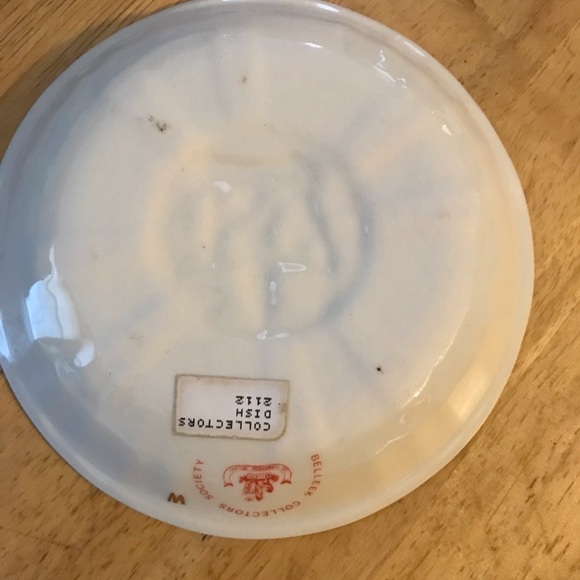 Vintage Belleek Trinket Boxes And Dish Collectors Society Red Mark/1 each left - Picture 2 of 5